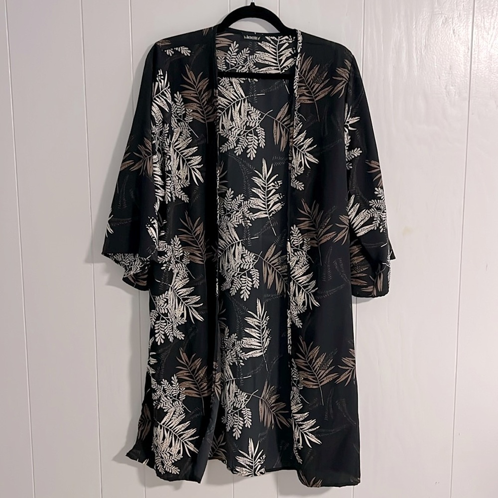 Leaf Print Kimono